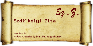 Székelyi Zita névjegykártya